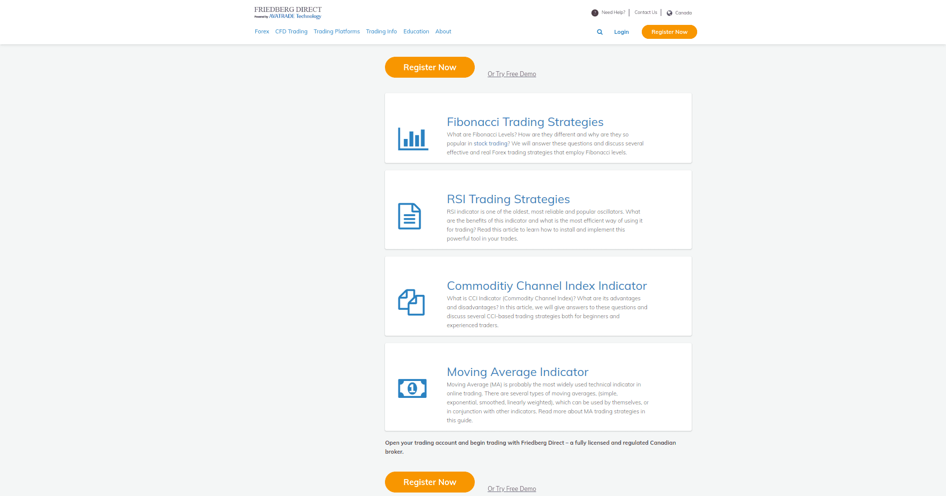 Friedberg Direct Review professional trading